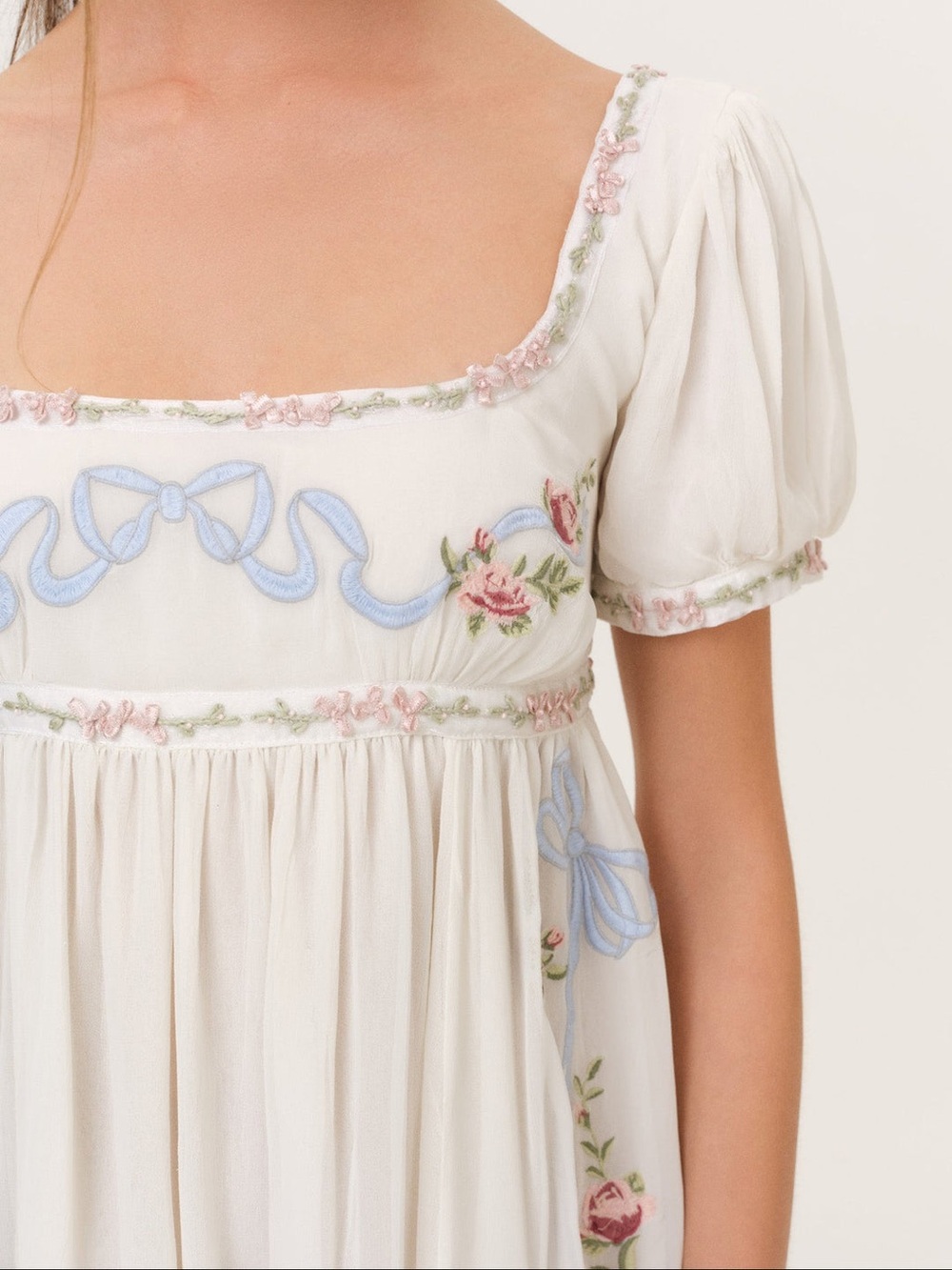 NWT For Love and Lemons Rosemarie Mini Dress Size Small - Picture 3 of 5